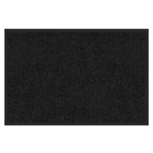 Karat Schmutzfangmatte Rhine - Sauberlaufmatte Fußmatte Türvorleger / 60 x 90 cm Schwarz