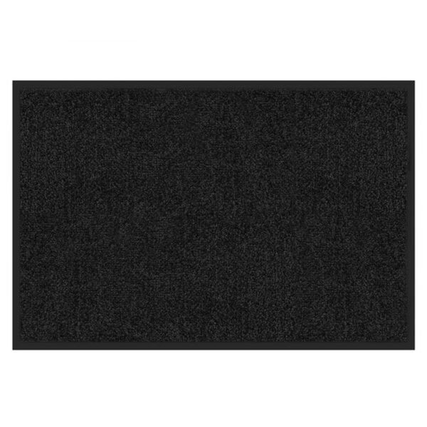 Karat Schmutzfangmatte Rhine - Sauberlaufmatte Fußmatte Türvorleger / 60 x 90 cm Schwarz