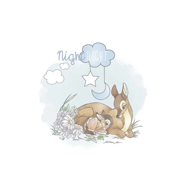 Disney Poster Bambi Good Night Blau und Beige 40 x 50 cm 610096