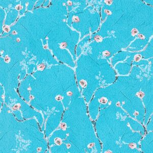 Tadessi Tapete Blumen Lenni M1 No 3583 Vliestapete Blau Rosa Floral Natur