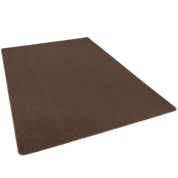 Snapstyle Feinschlingen Velour Teppich Strong Braun 200x200cm