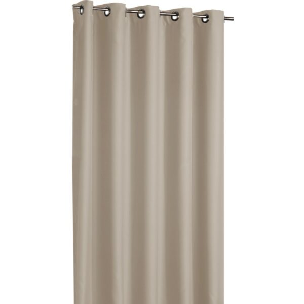 Arsvita Verdunkelungsgardine Ösen Shadow 135 cm x 175 cm Beige