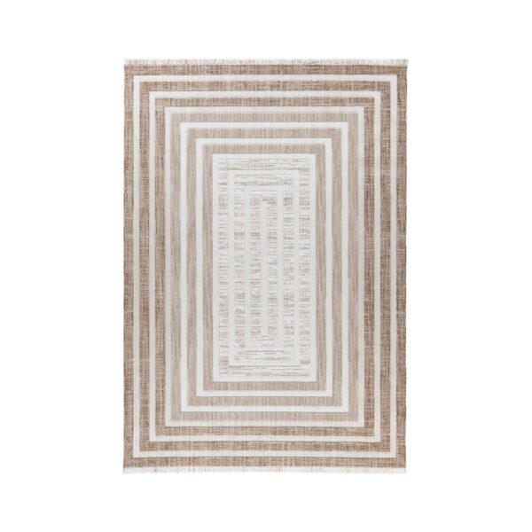 MeGusta Kurzflor Teppich Modern Braun - Beige 120x170 cm Carmen