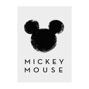 Disney Poster Micky Maus Grau und Schwarz 30 x 40 cm 610122