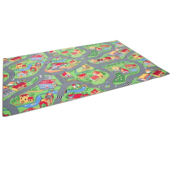 Snapstyle Kinder Spiel Straßenteppich Grün 133x133cm