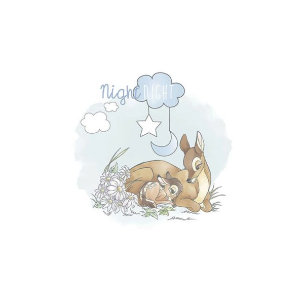 Disney Poster Bambi Good Night Blau und Beige 50 x 70 cm 610097