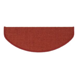 Karat Stufenmatte Sisal Pure Nature Selbstklebend Rot Halbrund 23