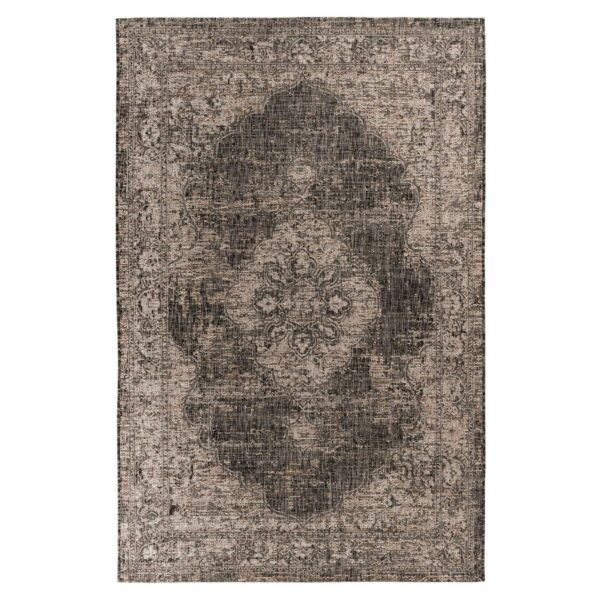 MeGusta Kurzflor Teppich Orientalisch Grau 200x290 cm Clara