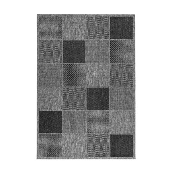 MeGusta Flachflor Teppich Modern Silber Polypropylen 120x170 cm Graciela