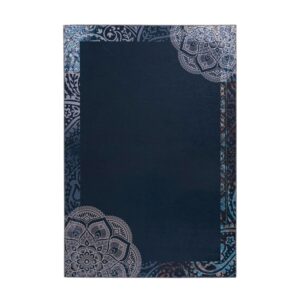 MeGusta Flachflor Teppich Modern Multi - Blau Polyester 130x190 cm Nerea