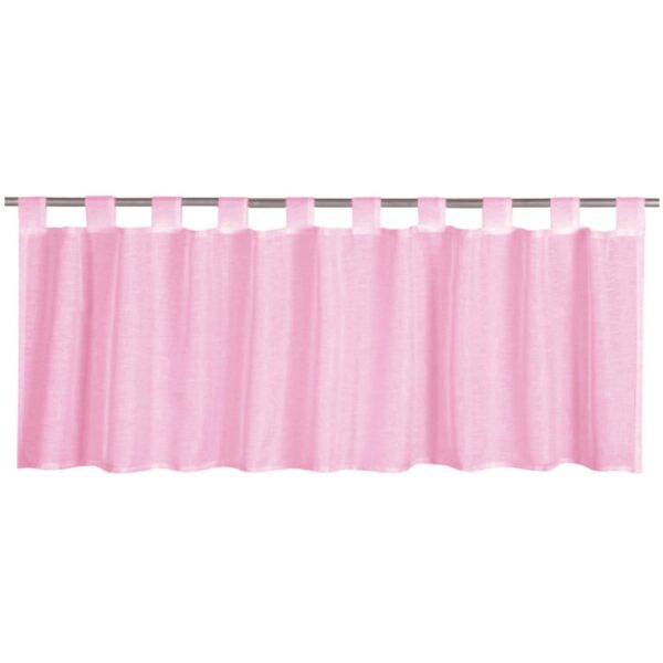 Bestgoodies Bistrogardine mit Schlaufen Noella 160 cm x 45 cm Pink