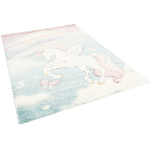 Pergamon Kinder Teppich Maui Kids Pastell Einhorn Bunt 80x150cm