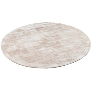 Pergamon Luxus Designer Teppich Roma Beige 120cm Rund