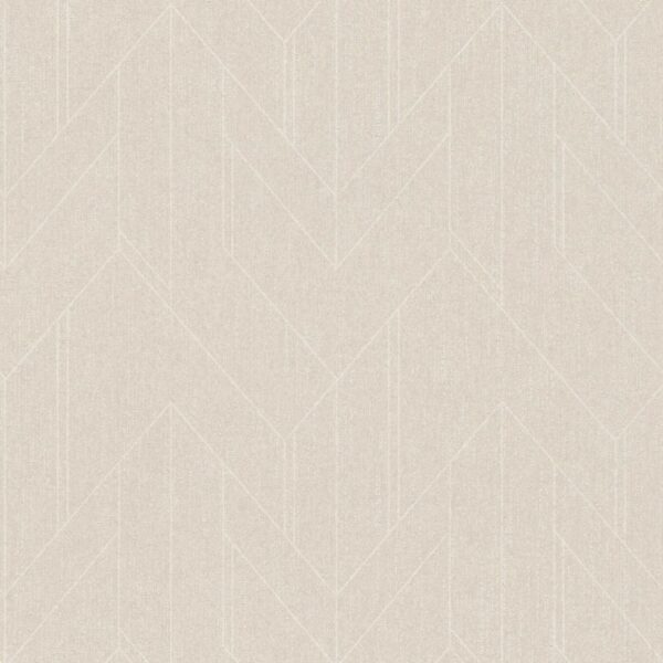 Bricoflor Beige Tapete Geometrisches Muster Metallic Vliestapete Im Art Déco Stil Ideal Für Wohnzimmer Und Schlafzimmer