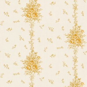 Tadessi Tapete Blumen Carlos M1 No 2523 Vliestapete Gold Beige Floral Klassik