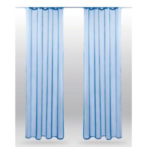 Bestlivings Dekoschal Noella mit Universalband 2er Pack 140 cm x 145 cm Blau