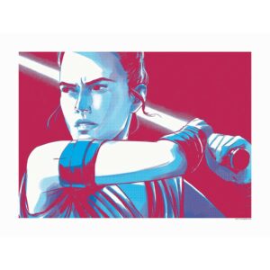 Disney Poster Star Wars Rey Rot und Blau 40 x 30 cm 610263