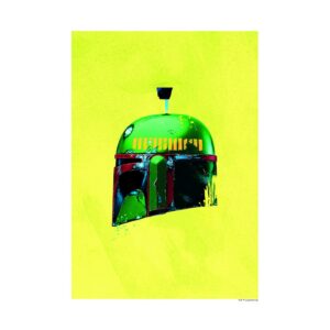 Disney Poster Star Wars Boba Fett Gelb und Grün 30 x 40 cm 611656