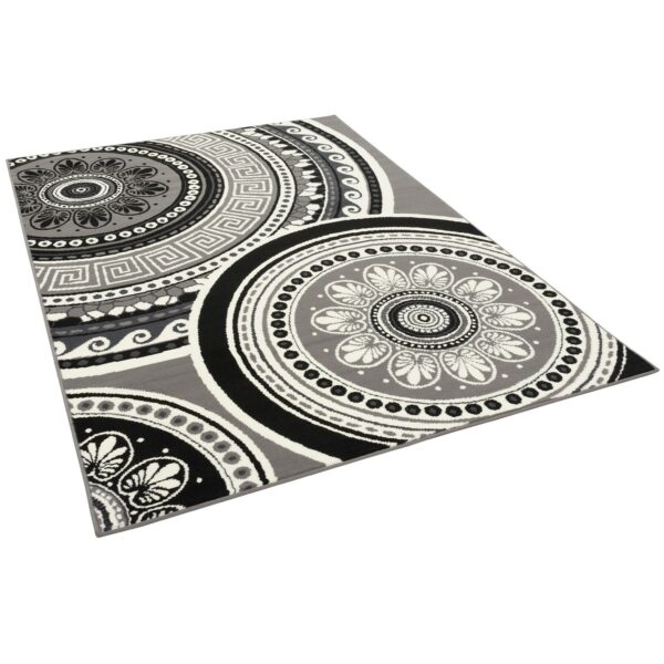 Pergamon Teppich Trendline Mandala Schwarz 160x225cm