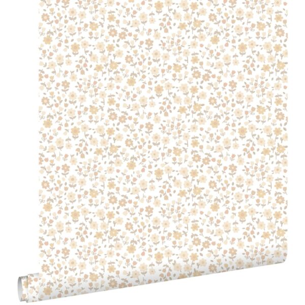 ESTAhome Tapete Blumen Beige 0.53 x 10.05 m 139578