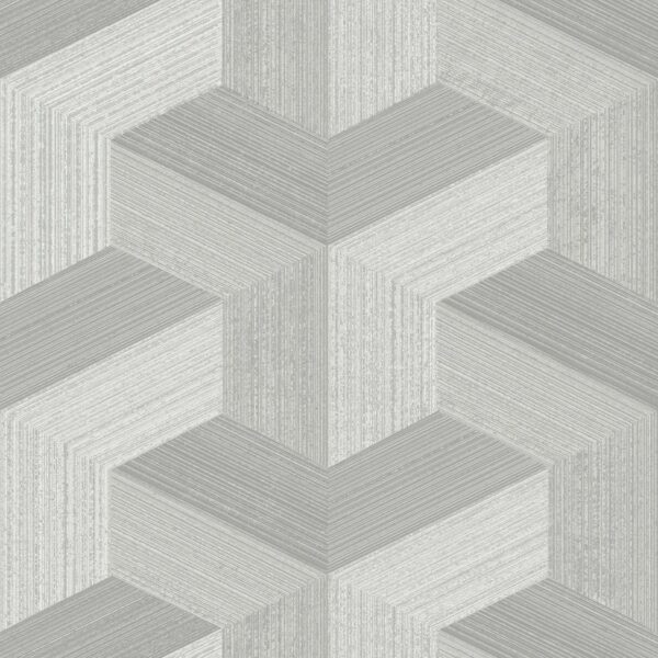 Origin Wallcoverings Öko-Strukturtapete 3D-Muster Grau 0.53 x 10.05 m 347947