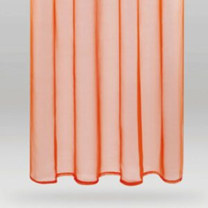 Bestlivings Dekoschal Noella Schlaufe Voile 2er Pack 140 cm x 175 cm Orange