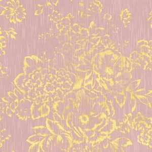 Tadessi Tapete Blumen Florentin M1 No 2167 Vliestapete Gold Rosa Floral Abstrakt