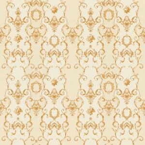 Tadessi Tapete Barock Raffaele M1 No 2489 Vliestapete Gold Creme Ornament Barocktapete