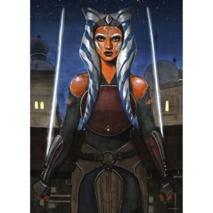 Disney Poster Star Wars Ahsoka Braun und Blau 50 cm x 70 cm 612863