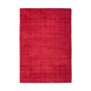 MeGusta Kurzflor Teppich Uni Cherry Viskose 160x230 cm Alma