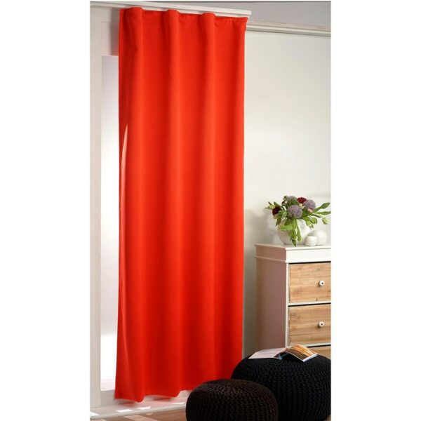 Bestlivings Verdunkelungsgardine mit Universalband Orange 270 cm x 245 cm