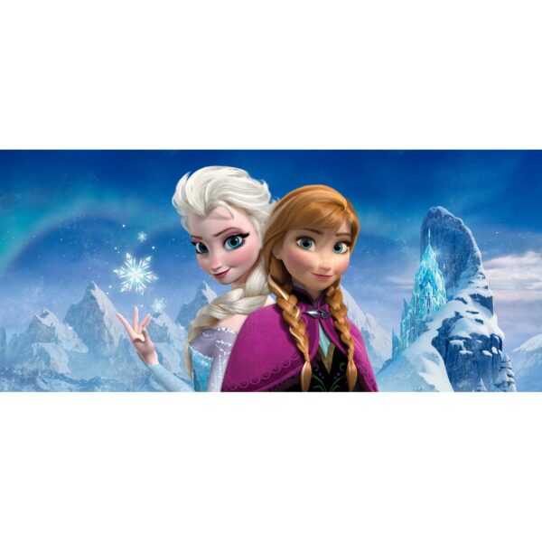 Disney Poster Die Eiskönigin Anna & Elsa Blau und Lila 202 x 90 cm 600889