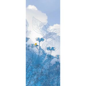 Sanders & Sanders Fototapete Blauer Himmel Blau 100 x 250 cm 611953