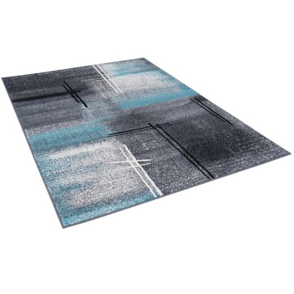 Pergamon Designer Teppich Brilliant Verlauf Blau 140x200cm