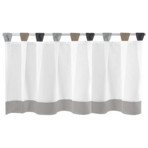 Arsvita Bistrogardine mit Schlaufen 150 cm x 45 cm Grau Schwarz