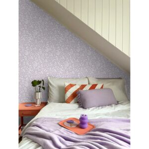 ESTAhome Tapete Blumen Violett 50 x 900 cm 139883