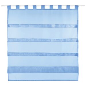 Bestlivings Sky Gardine Raffoptik Schlaufe 100 cm x 110 cm Blau