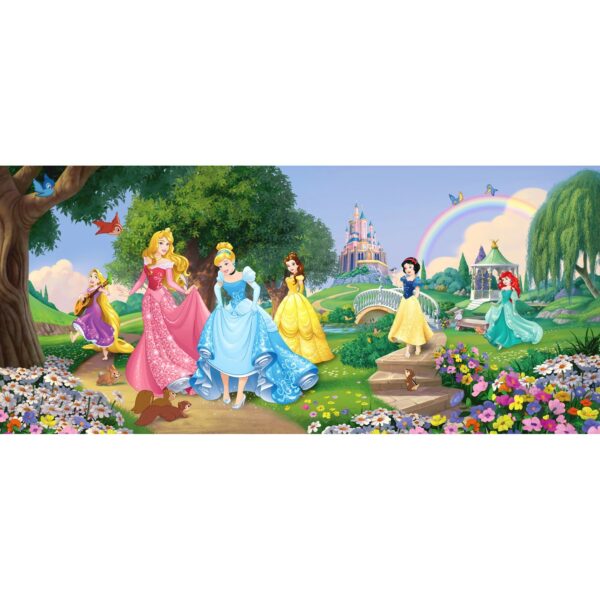 Disney Poster Prinzessinnen Grün Blau und Rosa 202 x 90 cm 600897