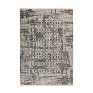 MeGusta Kurzflor Teppich VintageLook UsedLook Grau 80x150 cm Pilar