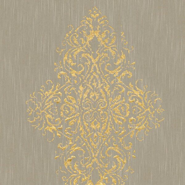 Tadessi Tapete Barock Gioele M1 No 2259 Vliestapete Beige Gold Ornament Barocktapete