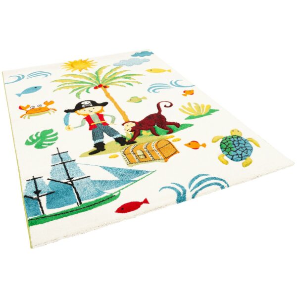 Pergamon Kinder Teppich Maui Kids Piratenwelt Bunt 80x150cm