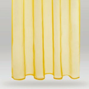 Bestlivings Dekoschal Noella Schlaufe Voile 2er Pack 140 cm x 245 cm Gelb