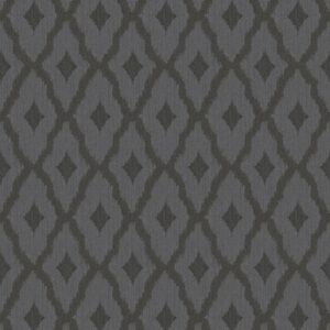 Bricoflor Schwarze Tapete mit Rauten Wohnzimmer und Schlafzimmer Vlies Textiltapete mit Rautenmuster anthrazit Vliestapete mit Textil Design Elegant