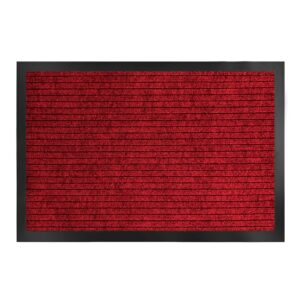 KARAT Schmutzfangmatte Dura Rutschfeste Türmatte Rot 90 x 150 cm