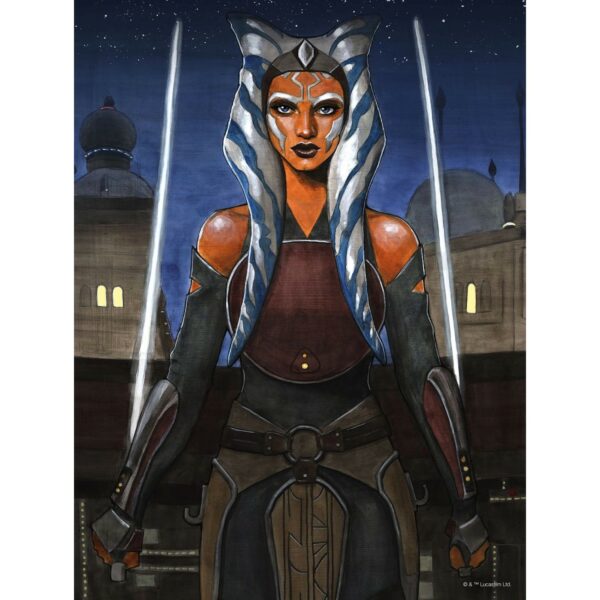 Disney Poster Star Wars Ahsoka Braun und Blau 30 cm x 40 cm 612861