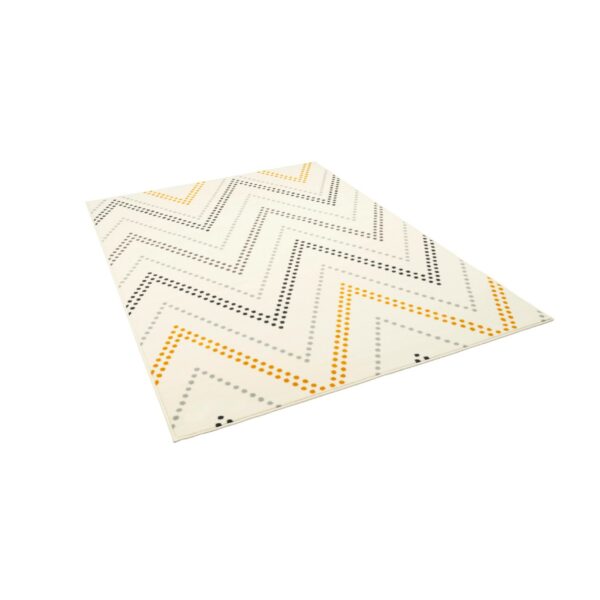 Pergamon Teppich Modern Trendline Zick Zack Creme 80x150cm