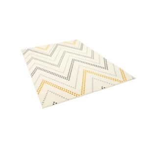 Pergamon Teppich Modern Trendline Zick Zack Creme 120x170cm