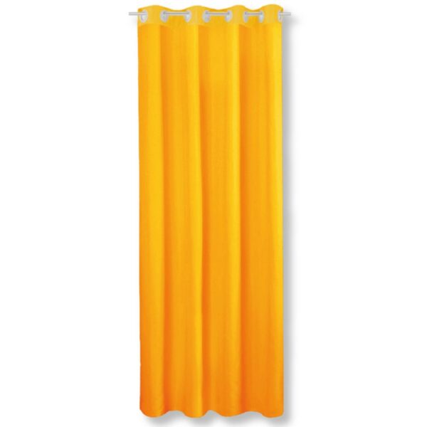 Bestgoodies Dekoschal Ellen Ösen Blickdicht 140 cm x 245 cm Orange 2er Pack