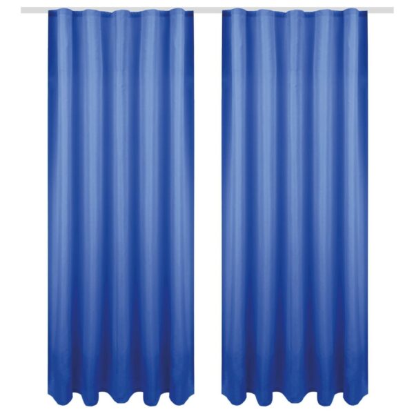 Bestgoodies Dekoschal Ellen Universalband Blickdicht 2er Pack 140 cm x 245 cm Blau