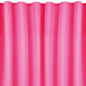 Bestlivings 2er Set Dekoschal Ellen Universalband Inkl. Raffhalter 140 cm x 175 cm Pink